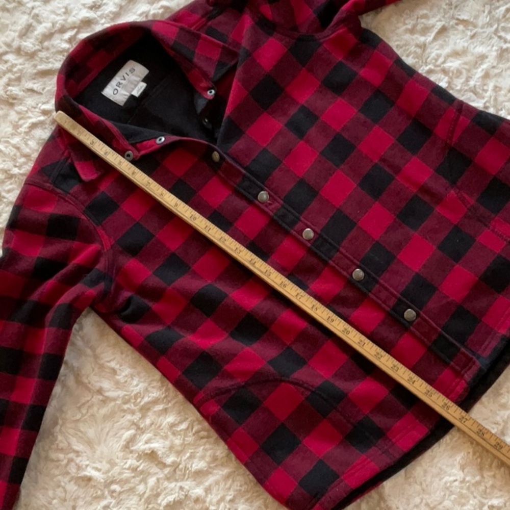 Orvis Red and Black Checkered Shirt - Picture 7 of 8